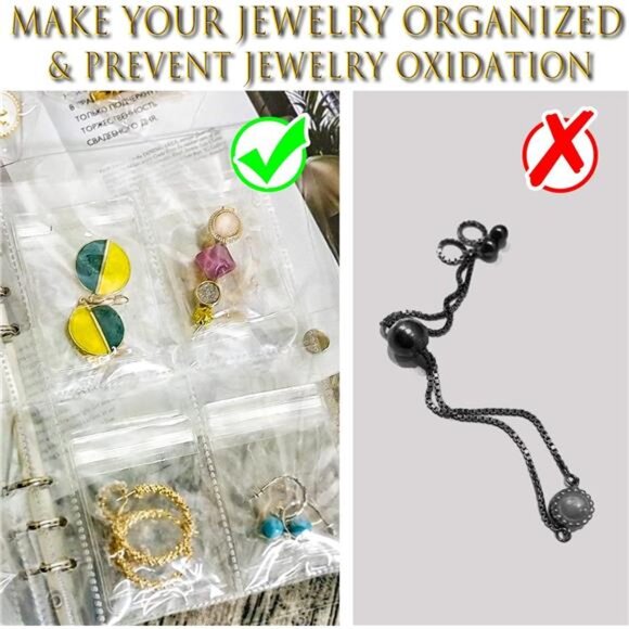 Travel Jewelry Organizer Case Transparent Earring Necklace Ring Bracelet Storage - Picture 4 of 7